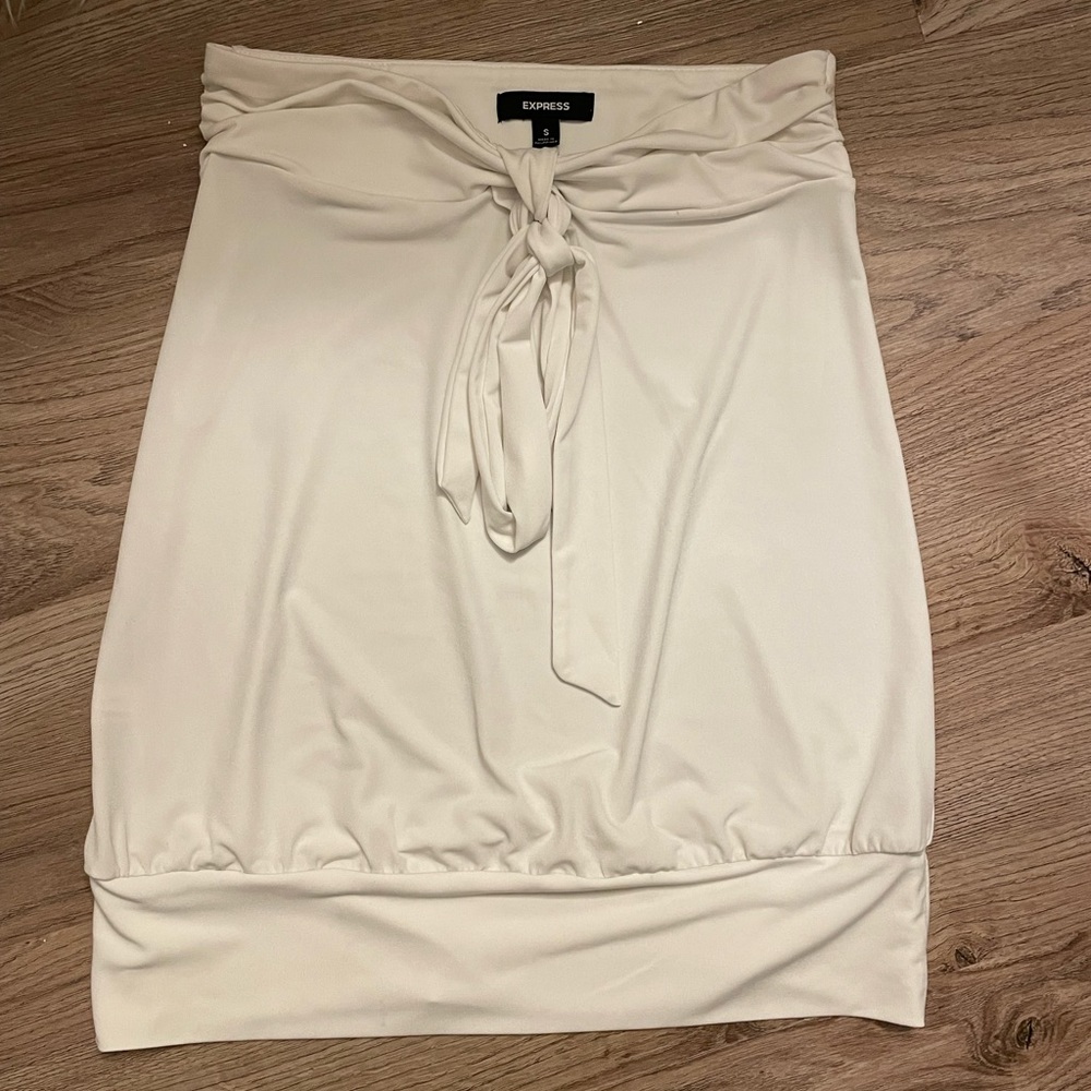 Express white strapless top for Express size S.
